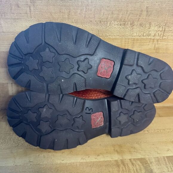 Twisted X Brown barn burner Leather Mule clogs aligator size 7M - Picture 5 of 5